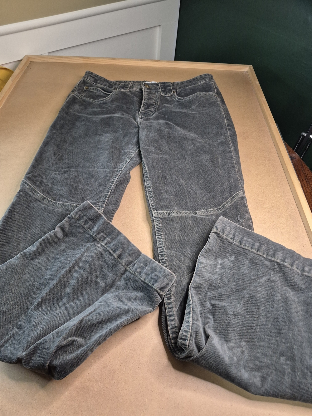 We The Free Women's Washed Dark Gray Bootcut Corduroy Pants